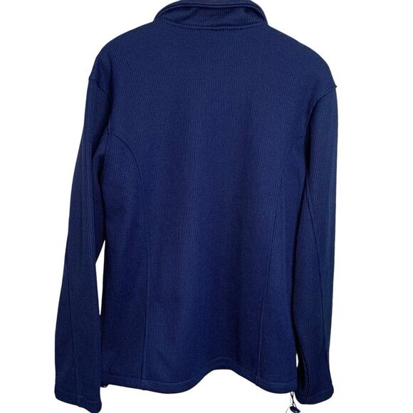 Vintage New York Jacket Men's Sz M Full-Zip Dimco Apparel Warm Thermal Navy Y2K - Picture 2 of 5